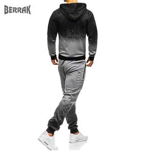 Survêtement décontracté pour homme, sweat à capuche et pantalon de survêtement, ensemble deux pièces, vêtements de sport de haute qualité, nouvelle collection, 2021 - Product Image 4