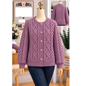 Pulls 100% acrylique ou coton, calibre 12, pour femmes, très tendance, style décontracté, pour la saison hivernale, fournisseur du Bangladesh. - Product Image 1