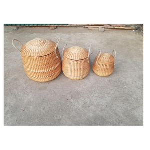 Assiette de présentation ronde en rotin tressé faite à la main au Vietnam, décoration de table écologique, assiette de table bohème pour la maison - Product Image 2