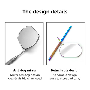 Herramientas de Injerto de Pestañas con Diseño Encantador, Espejo Cuadrado Plateado para Extensión de Pestañas, Espejo de Mano de Acero Inoxidable para Ver las Pestañas - Product Image 4