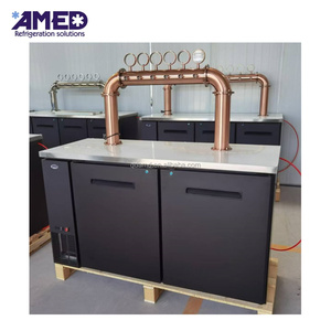 Venta DE FÁBRICA DE China, sistema de refrigeración por <span class=keywords><strong>aire</strong></span> personalizado, dispensador comercial de cerveza de seis grifos de acero inoxidable con Motor de ventilador para fiesta - Product Image 4