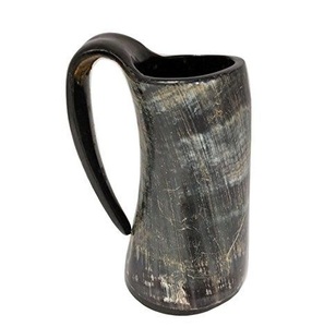 Tasse en corne gravée Yggdrasil, Arbre de Vie Viking, Coupe sculptée Arbre du Monde Nordique - Product Image 4