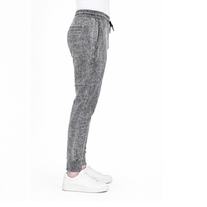 Pantalon de jogging vintage coupe slim délavé à l'acide avec impression numérique DTF personnalisée et renfort de la couture de l'entrejambe pour les séances de Pilates - Product Image 4