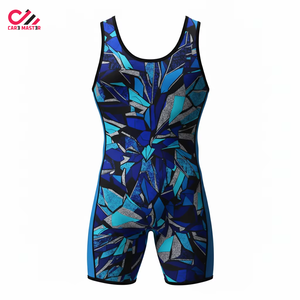 ชุดนักมวยปล้ำชายแบบสั่งทำพิเศษจากปากีสถาน ชุดต่อสู้ตลกๆ สำหรับยกน้ำหนัก ไซส์พลัส พิมพ์ลายแบบ Sublimation ลดราคาถูก - Product Image 4