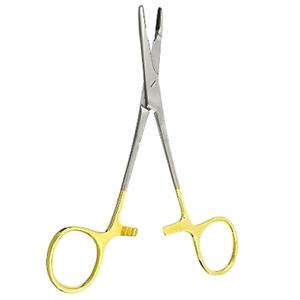 Soporte de aguja de carburo de tungsteno y acero inoxidable de 16cm de alta calidad IMANS con anillo de oro, un instrumento quirúrgico Premium - Product Image 1