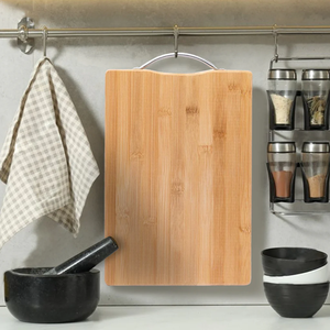 Premium Bamboo Chopping Board with Handle for Kitchen - BPA Free, EcoFriendly, AntiMicrobial Multi-Purpose Cutting Board - Product Image 2