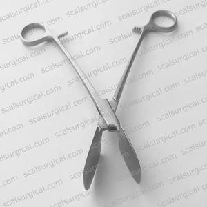 Hot Sale Sheehy Fascia Press Forceps Finger <b>Ring</b> Handle Flat Jaws ENT Surgical Instrument Stainless Steel Reusable - Product Image 4