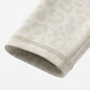 High Waist Full Length Yoga <b>Leggings</b> With <b>Leopard</b> Print Spandex Nylon Seamless Design - Product Image 6