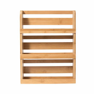 Premium Quality Mango Wood <b>Spice</b> Rack Durable Kitchen Storage Organizer for Bottles <b>Jars</b> and Seasonings Available For Sale - Product Image 3