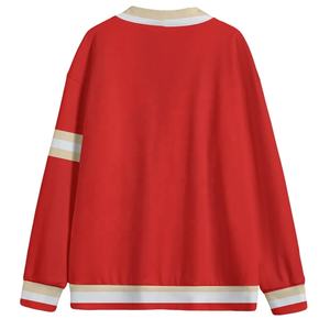 custom DST Varsity <b>cardigan</b> Embroidery Knit Varsity <b>Cardigan</b> Sweater <b>Men</b> Knitwear Uniform Jacquard Neck Knitted <b>Cardigan</b> - Product Image 2