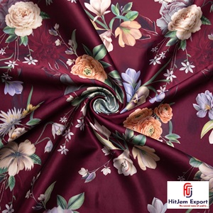 Printed Japan Satin Fabric Custom Textile Supplier Premium Apparel Material Wholesale Export - Product Image 4