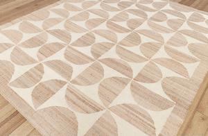 Alfombra Kilim de Yute Natural Hecha a Mano, Diseño Abstracto, Ecológica, Apta para Mascotas, Antideslizante, Tejido Plano, Decoración para Sala de Estar y Hogar - Product Image 2