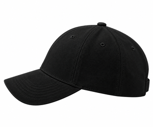 Gorra de béisbol casual de sarga de algodón unisex negra de 6 paneles con ajuste regulable, bordado personalizado, popular, de proveedor líder - Product Image 3
