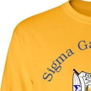 T-shirt personnalisé à manches longues pour femme, motif drapeau mondial, imprimé graphique lettres grecques, col rond, décontracté, style universitaire - Product Image 6
