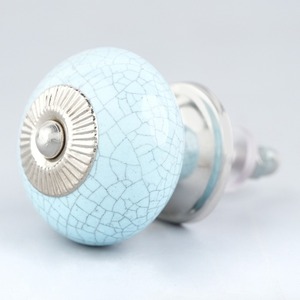 Ba <b>Ceramic</b> Metal Cabinet <b>Knobs</b> Crackle Finish Traditional Kitchen Bedroom <b>Drawer</b> Handles Durable Eco-Friendly Furniture Hardware - Product Image 3