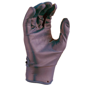Custom Brand Custom Wholesale High Quality White Red Navy Blue Leather Batting Gloves Padded <b>Hook</b> Loop Closure Unisex Adult - Product Image 4