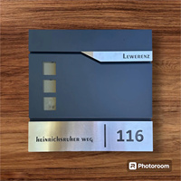 Boîte aux lettres murale en gros Articles modernes pour la maison Acier inoxydable galvanisé Smart Apartment Furniture US Style Tediton OEM ODM