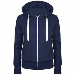 Women Streetwear <b>Lightweight</b> Front 100% Cotton Winter Plaid Discharge Zip-Up <b>Hoodie</b> Plus Size Breathable Eco-Friendly Quick Dry - Product Image 5