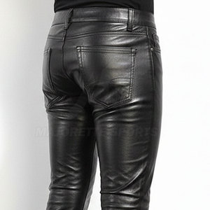 Pantalon en cuir pour homme, nouveau design, haute qualité, cuir souple et résistant, coupe confortable pour un usage quotidien - Product Image 5