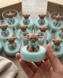 Velas Decorativas para Fiestas de Cumpleaños y Baby Shower, Decoración del Hogar, Estilo Minimalista, Vela Kawaii, Estilo Nórdico, Linda Vela con Figura de Oso - Product Image 2
