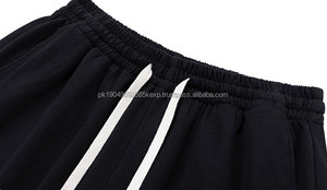 Nouveaux Styles plaine enfants Shorts coton français éponge couleur unie taille élastique tricoté enfants coton enfants Shorts - Product Image 3