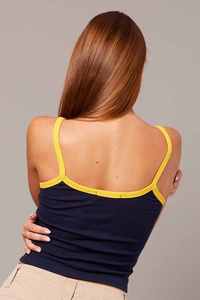 Top Corto OEM para Mujer, Personalizado con Logotipo Bordado, Sexy Estilo Y2K, Top de Canalé, Estilo Urbano, Verano, Tejido, Casual, Streetwear - Product Image 2