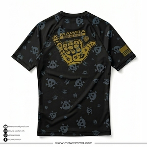 Wholesale RashGuard Custom Sublimation <b>Print</b> Polyester Spandex Flatlock Seams BJJ MMA <b>Surfing</b> Long Sleeve Compression Shirt - Product Image 4