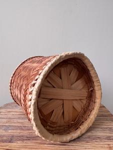 Panier en bambou tressé vintage, pot de plante rustique en rotin, panier de rangement en osier naturel, décoration intérieure, fournisseur en gros - Product Image 5
