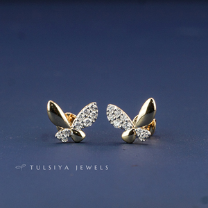 Boucles d'oreilles clous en or 14 carats avec diamants de laboratoire pour hommes et femmes, style moderne et élégant, pierres de qualité supérieure pour les soirées - Product Image 2