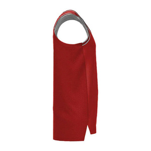 Wholesale Custom Basketball Jersey Men's Sleeveless Red Black Custom Number Sublimated Print Breathable Polyester Tank <b>Top</b> - Product Image 3
