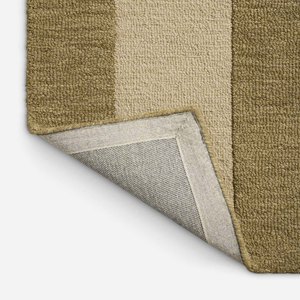 Luxury Olive Green Striped Hand Tufted Wool Rug Neutral Modern Area Carpet Minimalist Home Decor Custom Size Rug Living Room Rug - Product Image 3