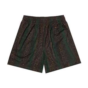 Shorts Deportivos de Malla para Hombre al por Mayor, Estilo Urbano, Sólidos, Impermeables, Transpirables, de Poliéster, Cintura Elástica, Secado Rápido, Personalizables para Correr - Product Image 1