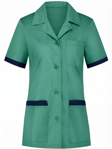 Meilleures ventes : Ensemble de blouses médicales en tissu poly-coton tissé, anti-aiguilles, extensible, à manches courtes, pour hôpitaux, vente en gros OEM - Product Image 2