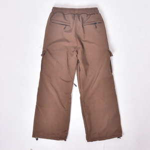 Nouveau pantalon de ski unisexe personnalisé, coupe oversize, coupe-vent, imperméable, taille ajustable, polaire thermique, ample, OEM - Product Image 1