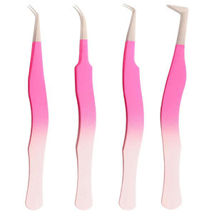 Meilleures pinces à sourcils courbées à pointe fine DANTRIC IMPLANTS DI-0043, pointe lisse, longueur 10 mm, en acier inoxydable durable pour l'isolation - Product Image 1