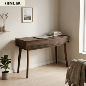 Minimalist Durable Scandinavian Modern Design <b>Console</b> <b>Table</b> <b>Storage</b> Drawers Malaysian Oak Laminated Board 1 Year Warranty for - Product Image 4
