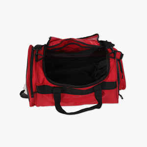Unisex Red Polyester Gym Duffle Bag 30-40L Capacity with Adjustable <b>Strap</b> Zipper Closure Casual Fitness Travel Bag - Product Image 2