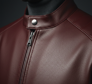 Veste de motard en cuir véritable pour homme sur mesure |   Veste de moto slim fit en cuir de vachette pleine fleur de qualité supérieure |   OEM/ODM Toile de haute qualité - Product Image 3