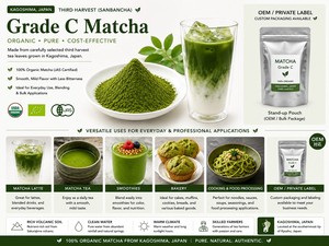 Té Verde Orgánico de Primera Calidad, Mezcla de Tercera Cosecha de Kagoshima, 1 kg/bolsa, Polvo de Matcha de Grado Ceremonial 7a - Product Image 4