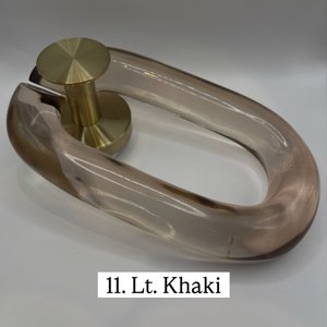 Escultura de pared de lujo con cadena de resina en degradado gris humo, acrílico entrelazado para decoración de interiores de vestíbulos de hoteles. - Product Image 5