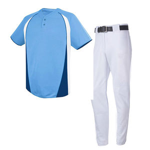 Uniforme de Béisbol para Hombre de Alta Calidad al por Mayor, Ropa Deportiva Transpirable de Poliéster con Impresión Personalizada - Product Image 1