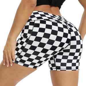 Pantalones Deportivos Versátiles para Toda Temporada, Costuras Sin Fricción, Movilidad Mejorada, Estilo Urbano, Estampado, Pantalones Cortos Deportivos para Mujer - Product Image 5