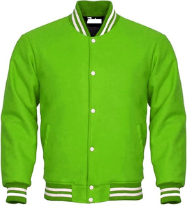 Chaqueta Varsity de Invierno para Hombre, Diseño Personalizado, 100% Lana, Estilo Bomber Escolar, Cuello Camisero, Mangas Tipo Letterman, Alta Calidad - Product Image 5