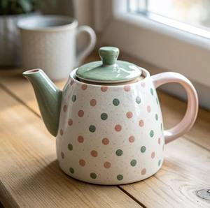 Tetera de Diseño Geométrico Moderno con Boquilla de Vertido Suave, Asa de Agarre Cómoda, Cuerpo que Retiene el Calor, Perfecta para Servir Té - Product Image 2