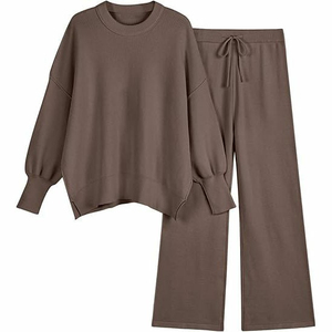 Sudadera Moderna Estampada 2 en 1, Talla Grande, Corte Holgado, Tejido de Poliéster/Nailon Grueso, Cintura Elástica, Estilo Limpio, Unisex para Adultos - Product Image 1