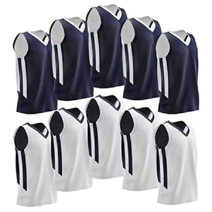 Maillot de basketball réversible à séchage rapide, service OEM personnalisé, noir et blanc sur le devant, maille respirante, protection anti-bactérienne et anti-UV - Product Image 6