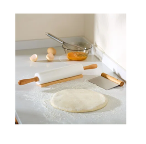 perfect quality Handcrafted Elegant marble <b>Rolling</b> Pin With Wood Handle For cafe Canteen Baking <b>Tools</b> At Good price - Product Image 4