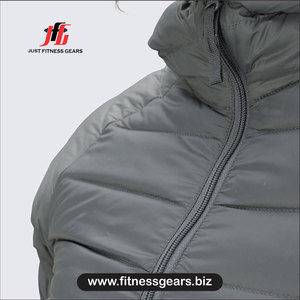 Winter <b>quilted</b> puffer jacket Women's polyester puffer Solid color puffer coat Polyester <b>wadding</b> jacket - Product Image 2