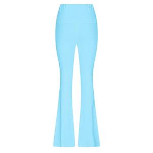 Women's Sculpting High Waist Flat Front Knitted Bootcut Yoga <b>Pants</b> Elastic Waist Loose Fit Polyester Summer Daily Workout - Product Image 4