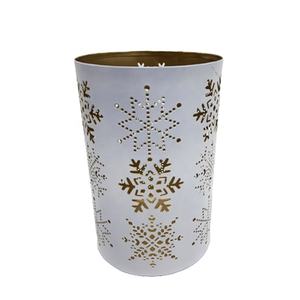 Decoración del hogar Forma redonda Hierro Decorativo Votivo Diseño único Negro con lavado de oro Acabado Vela Tarro - Product Image 3